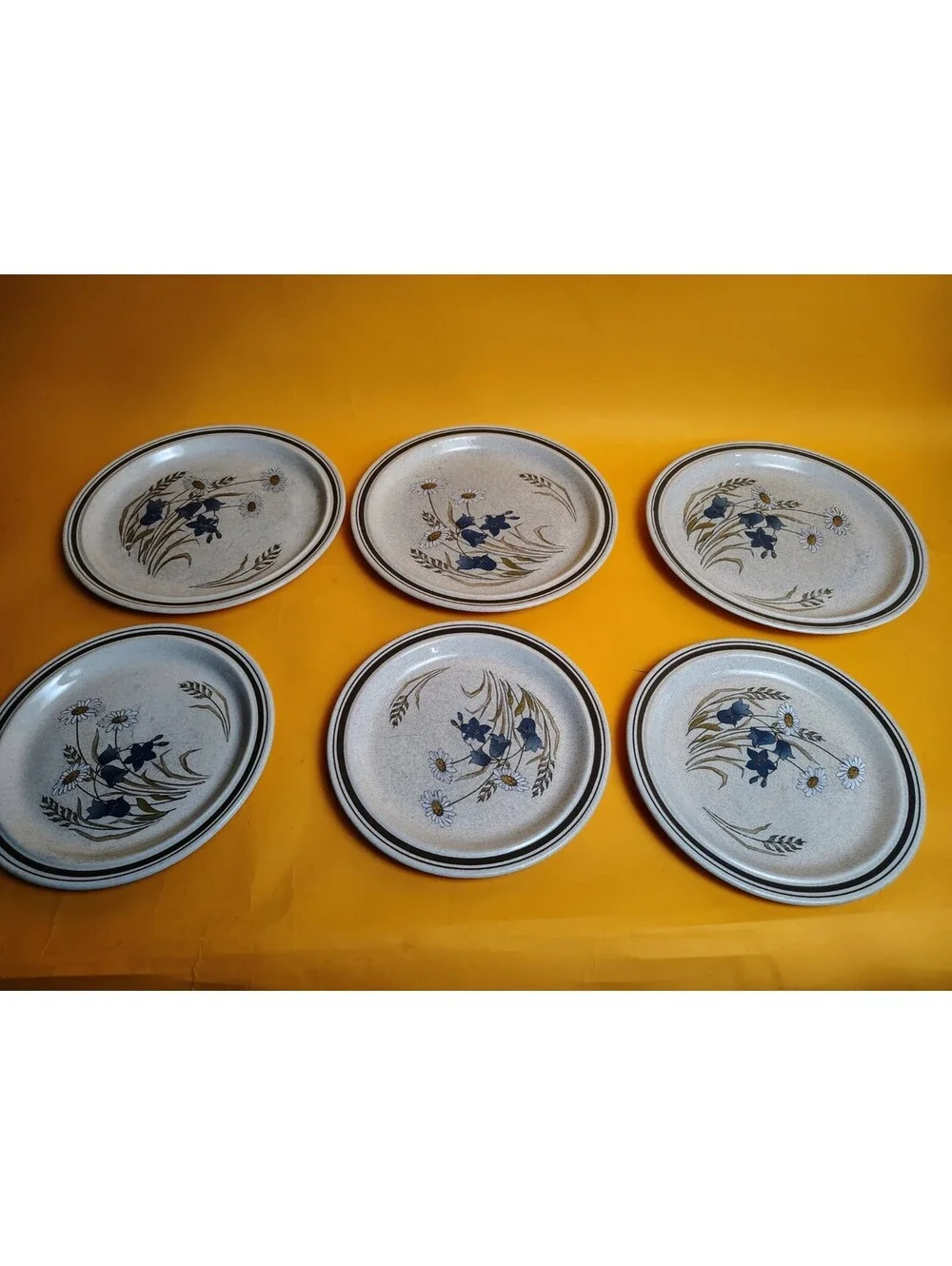 6 Royal Doulton Hill Top Plates Mixed Set (3) Dinner 10.38